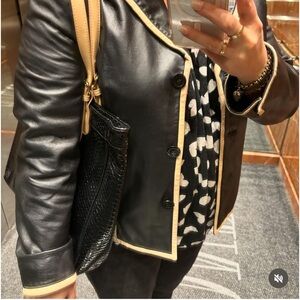 BETTY BARCLAY Lamb Nappa Leather Jacket